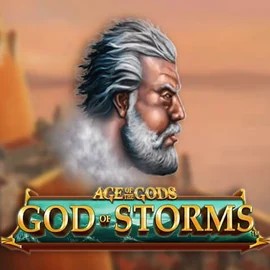 Age Of The Gods: God of Storms slot logo by Playtech at PlayJango Casino