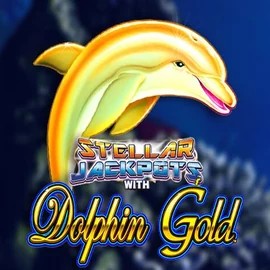 Dolphin Gold with Stellar Jackpots by Lightning Box Game, showcased at playjangocasino.at – game logo